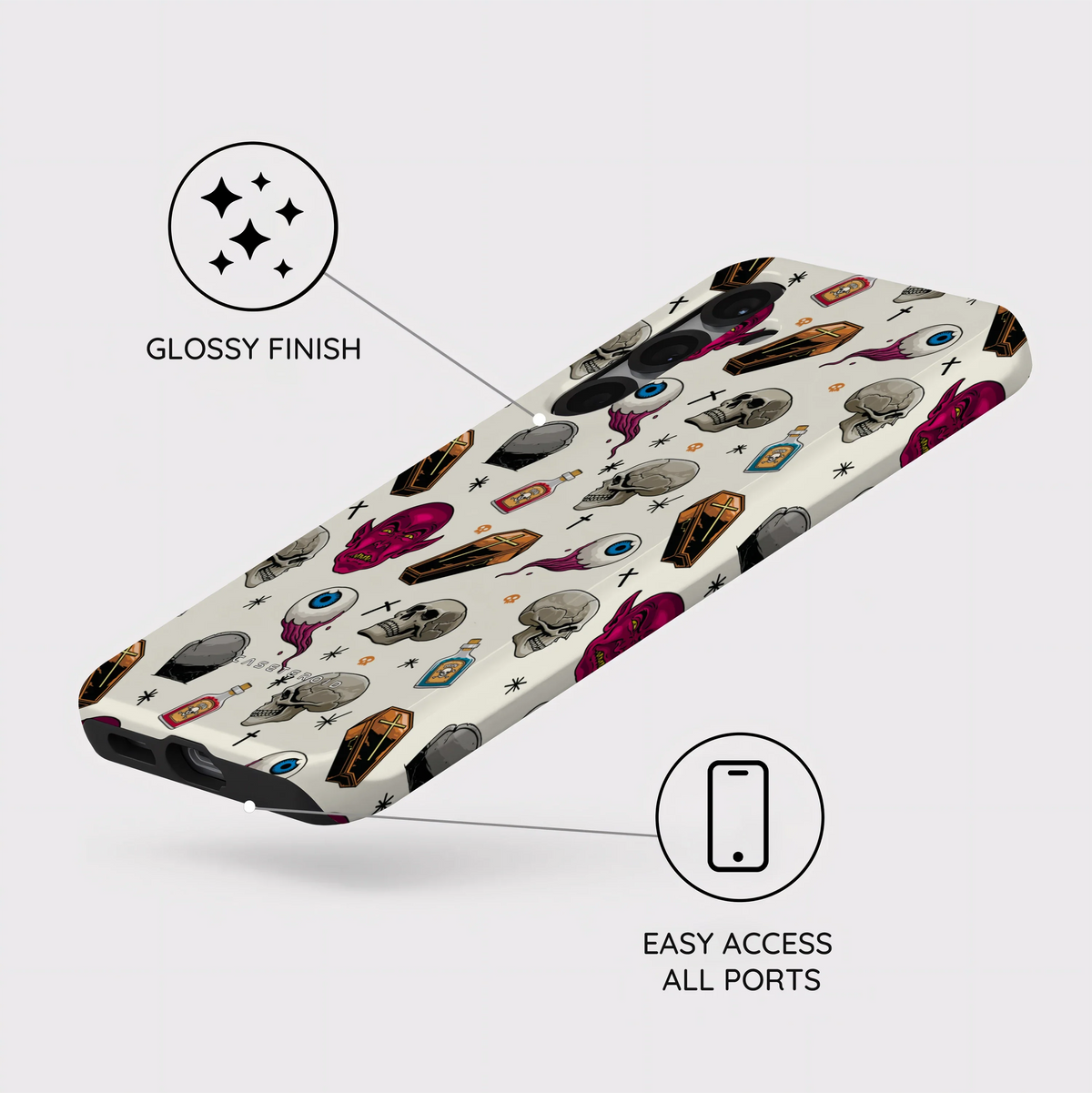 Graveyard Flash - Samsung Galaxy S25 Case