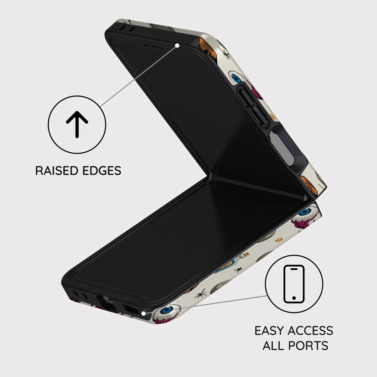 Graveyard Flash - Samsung Galaxy Z Flip 8 Case