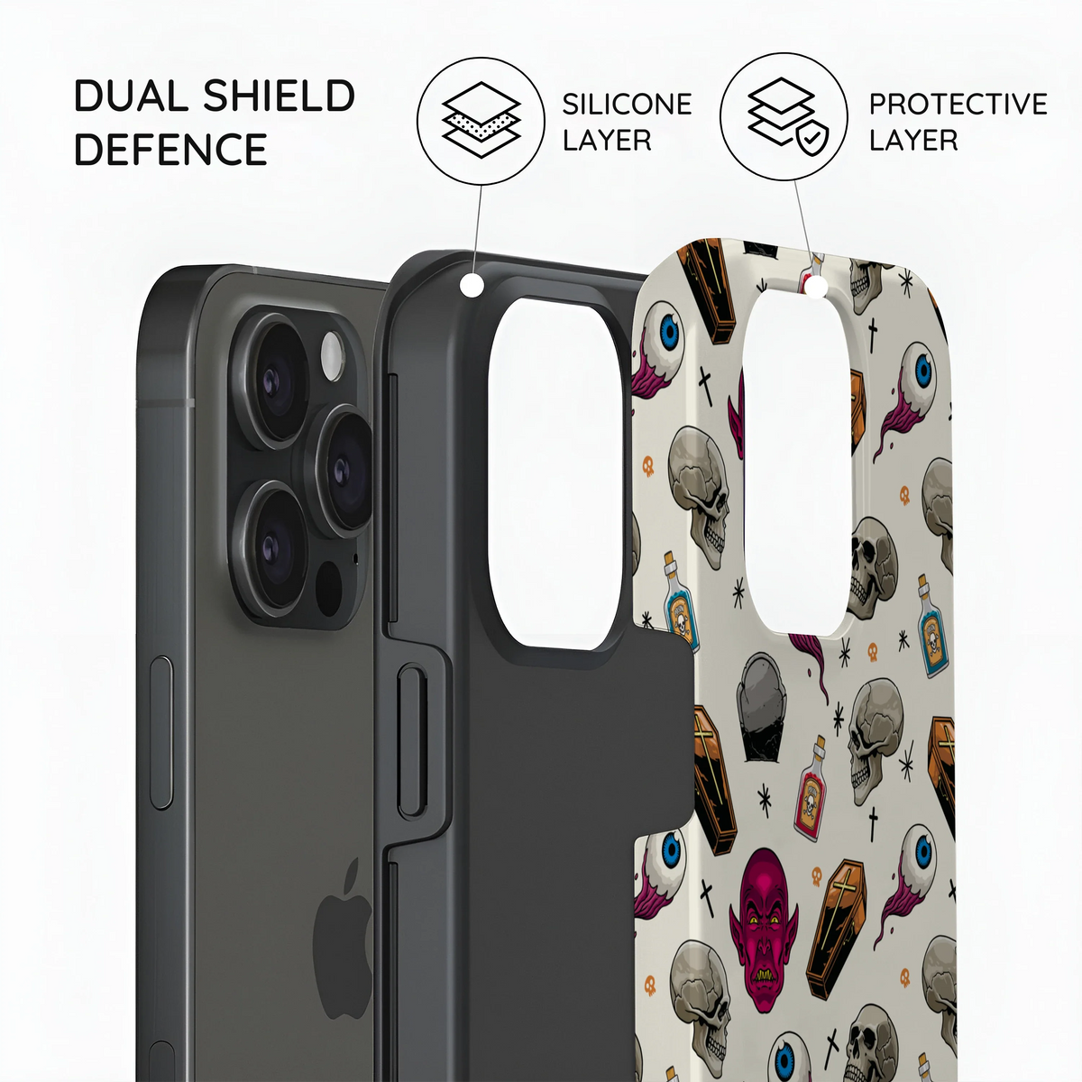 Graveyard Flash - iPhone 15 Pro Case