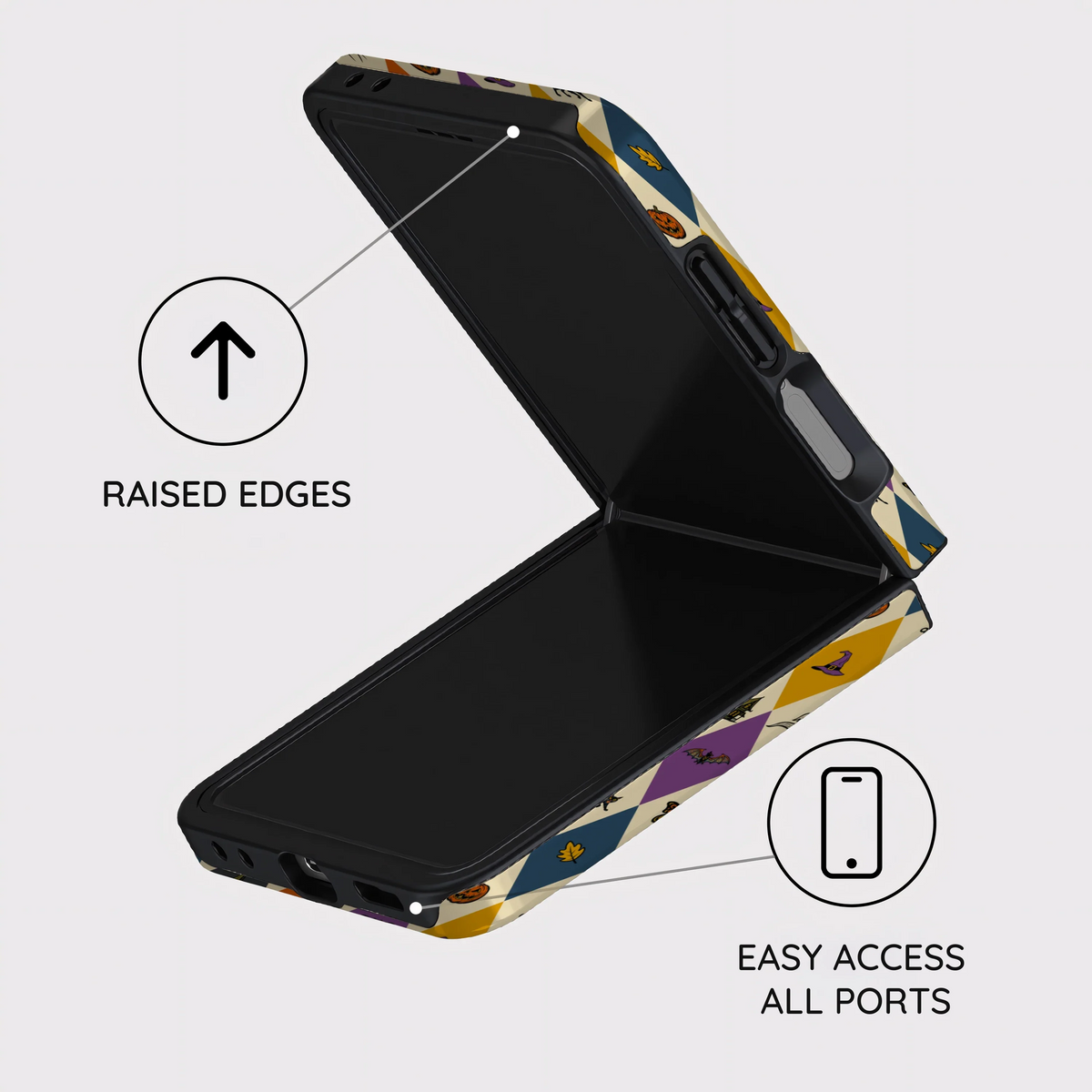 Harlequin Hex - Samsung Galaxy Z Flip 8 Case