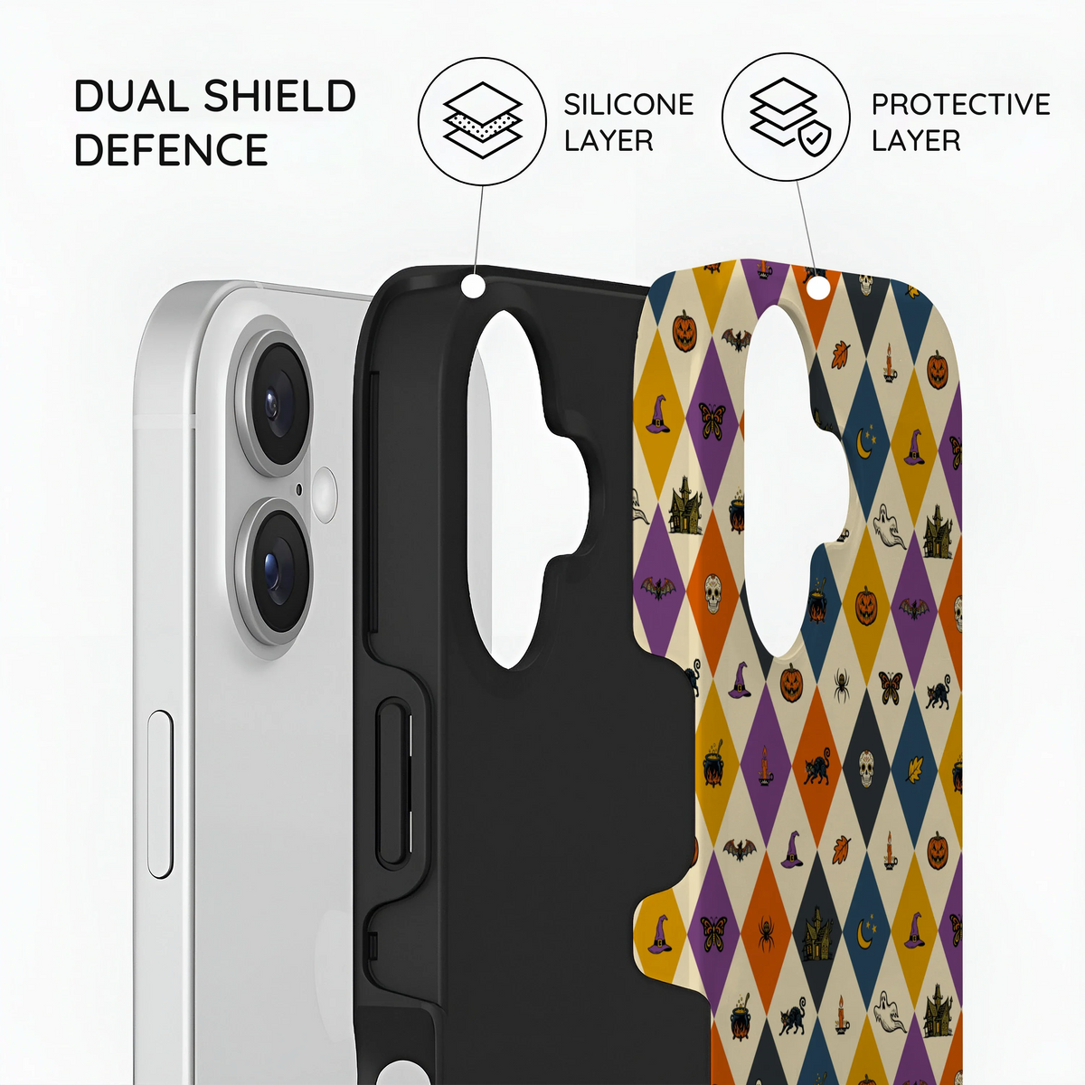 Harlequin Hex - iPhone 16 Case