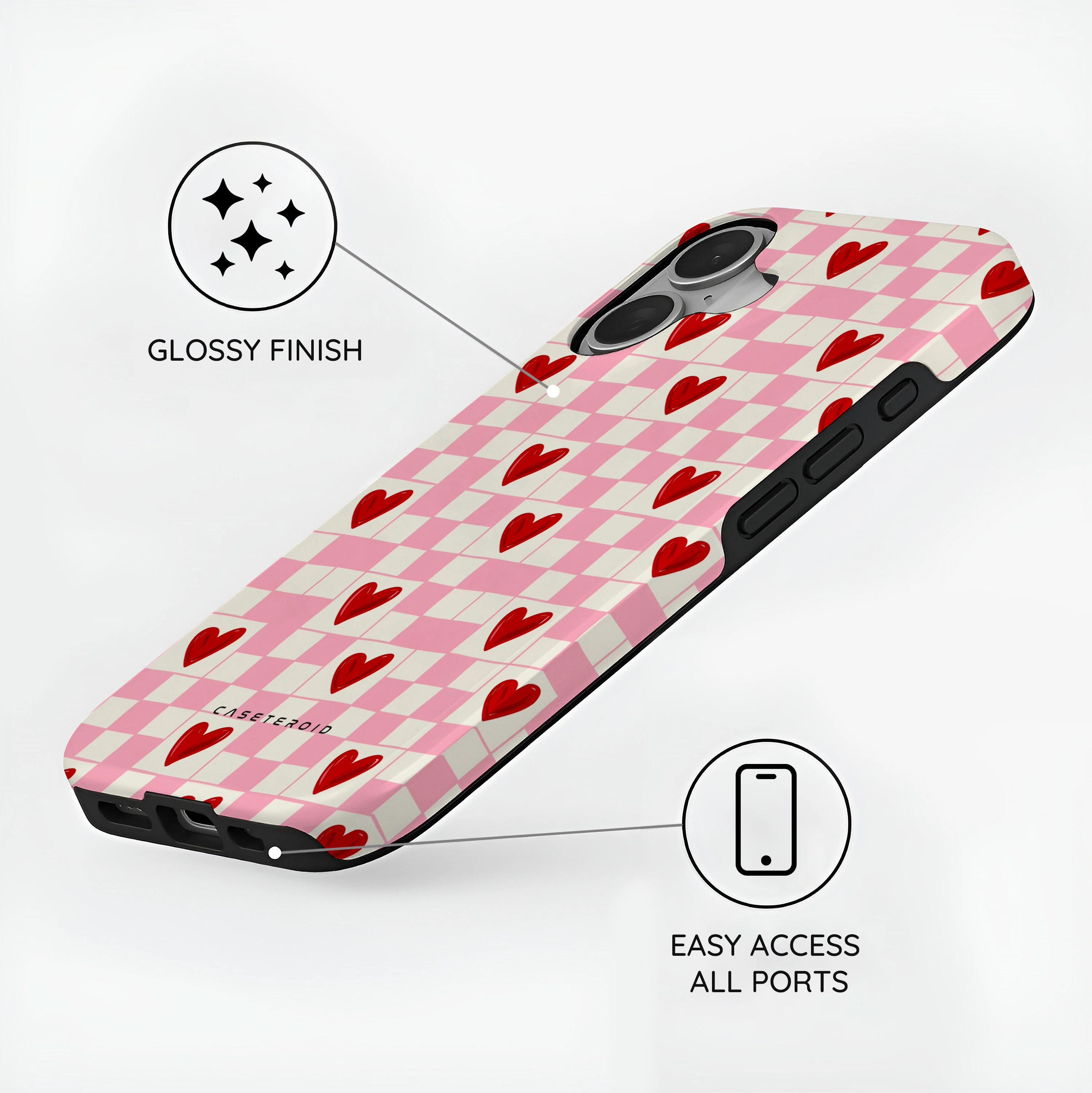 Heart Check - iPhone 16 Plus Case