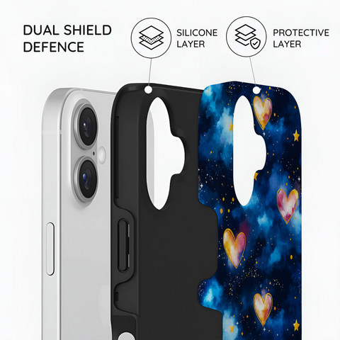 Hearts of the Cosmos - iPhone 16 Plus Case