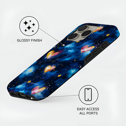 Hearts of the Cosmos - iPhone 16 Plus Case