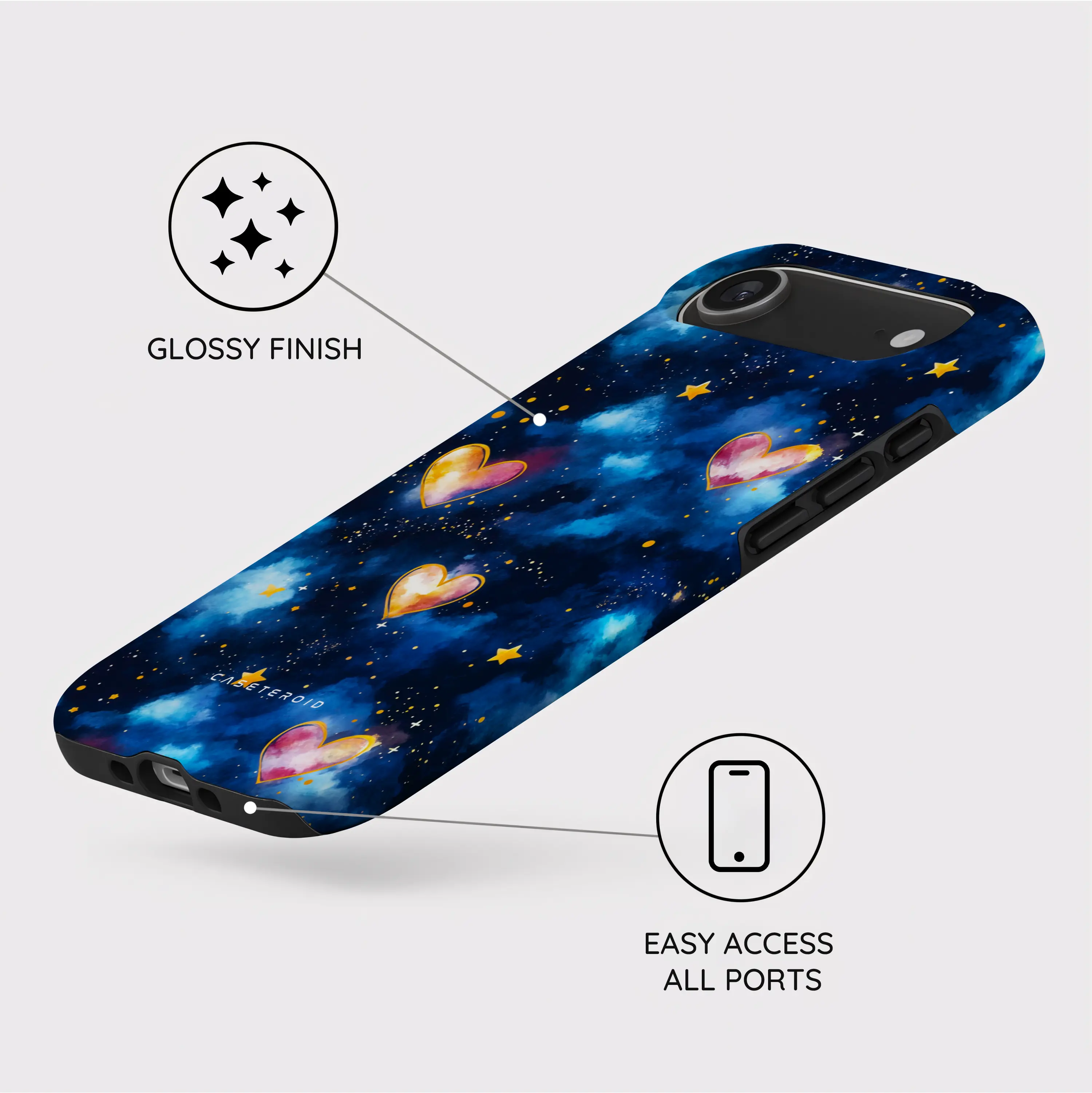 Hearts of the Cosmos - iPhone 17 Air Case