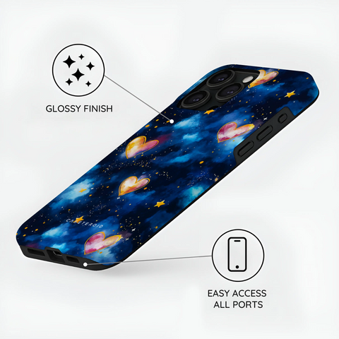 Hearts of the Cosmos - iPhone 15 Pro Case