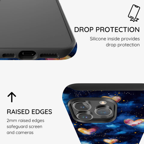 Hearts of the Cosmos - iPhone 14 Pro Case