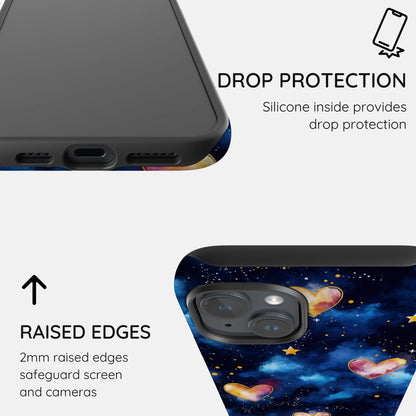 Hearts of the Cosmos - iPhone 15 Plus Case