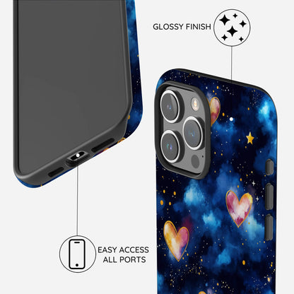 Hearts of the Cosmos - iPhone 15 Pro Case
