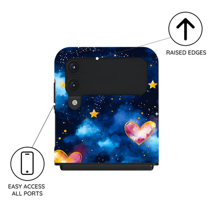 Hearts of the Cosmos - Samsung Galaxy Z Flip 4 Case