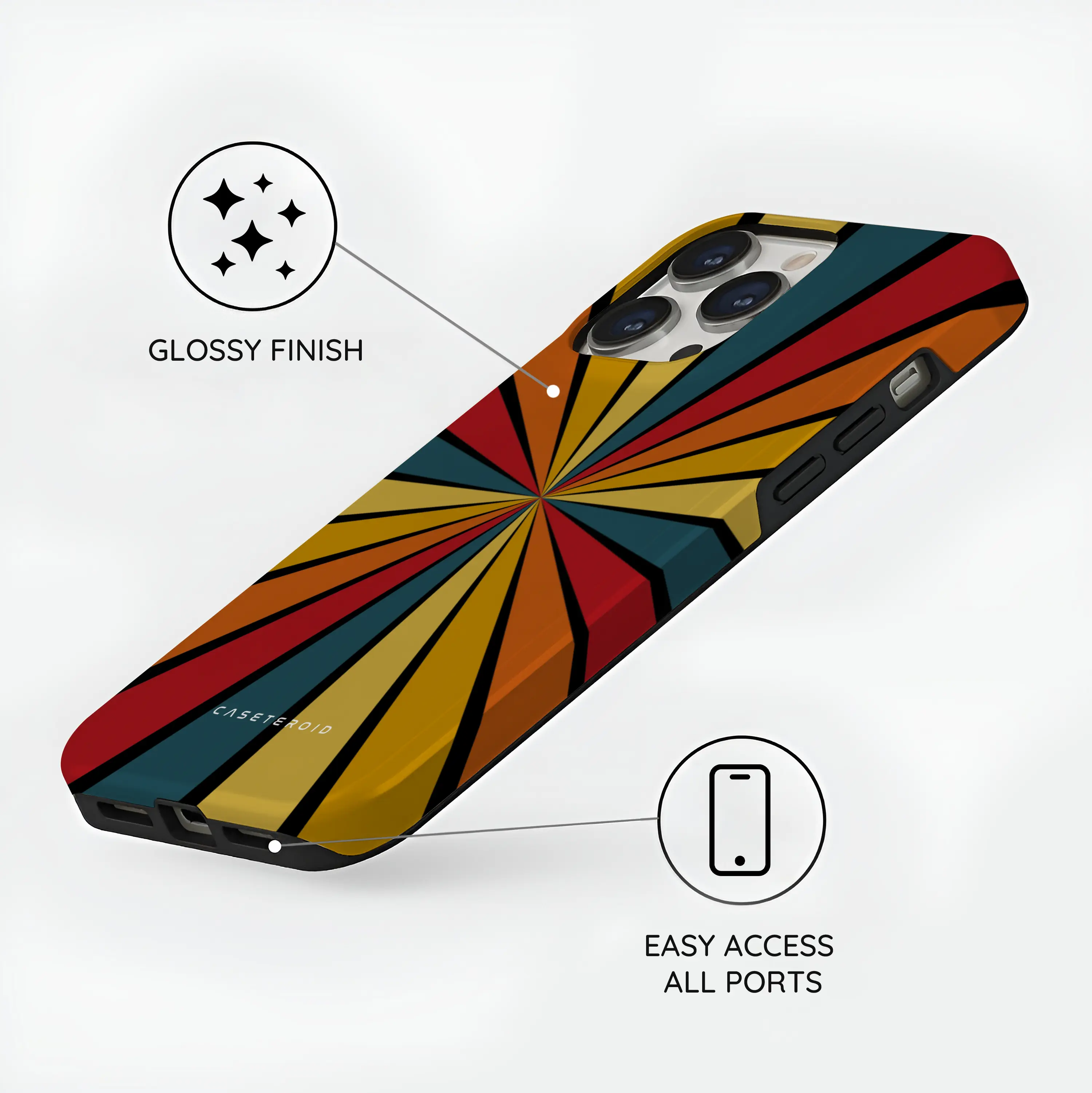 Kaleido Strokes - iPhone 14 Pro Max Case