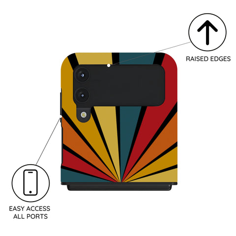 Kaleido Strokes - Samsung Galaxy Z Flip 4 Case