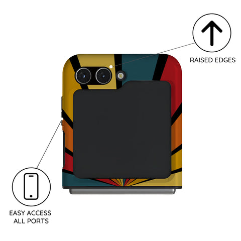 Kaleido Strokes - Samsung Galaxy Z Flip 5 Case