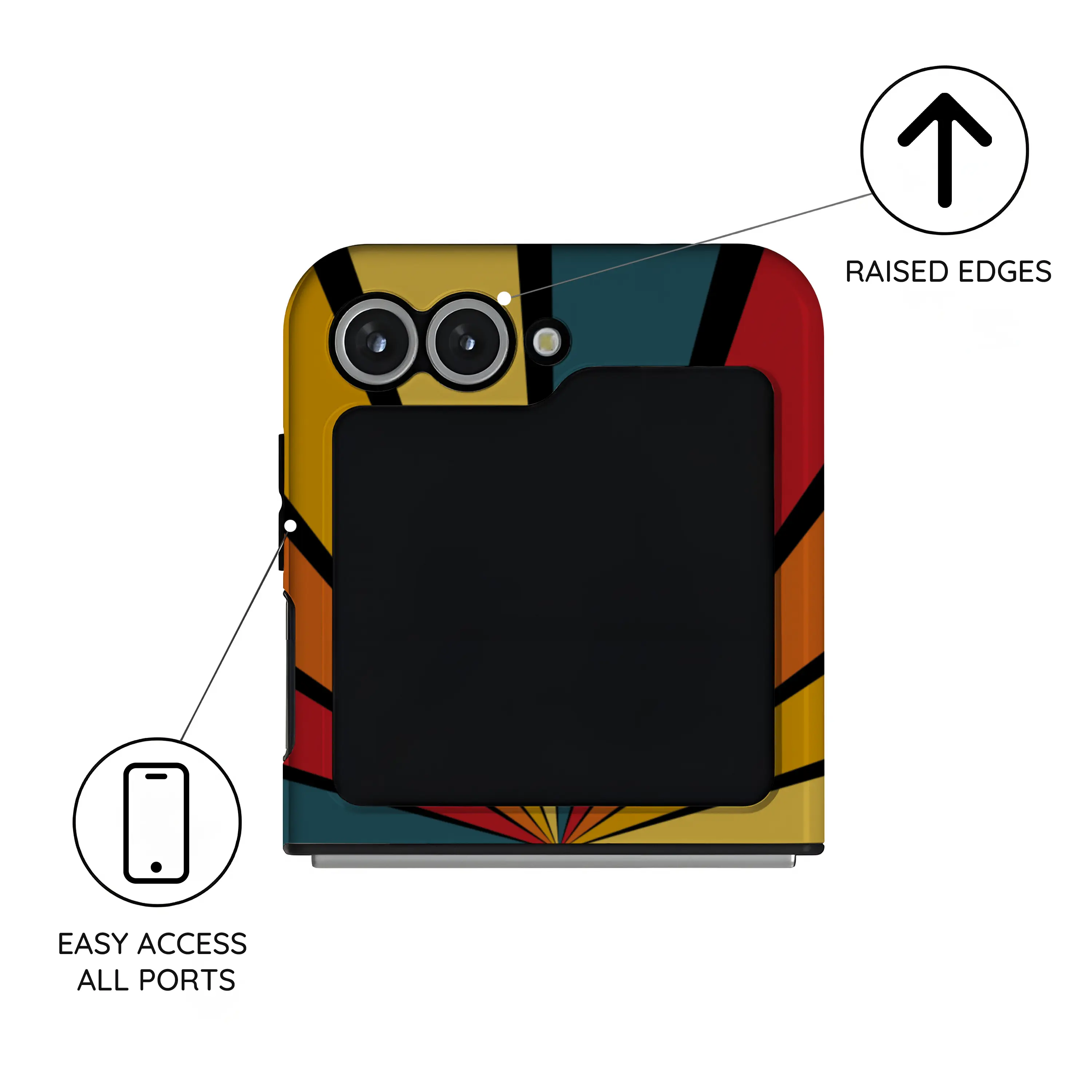 Kaleido Strokes - Samsung Galaxy Z Flip 6 Case
