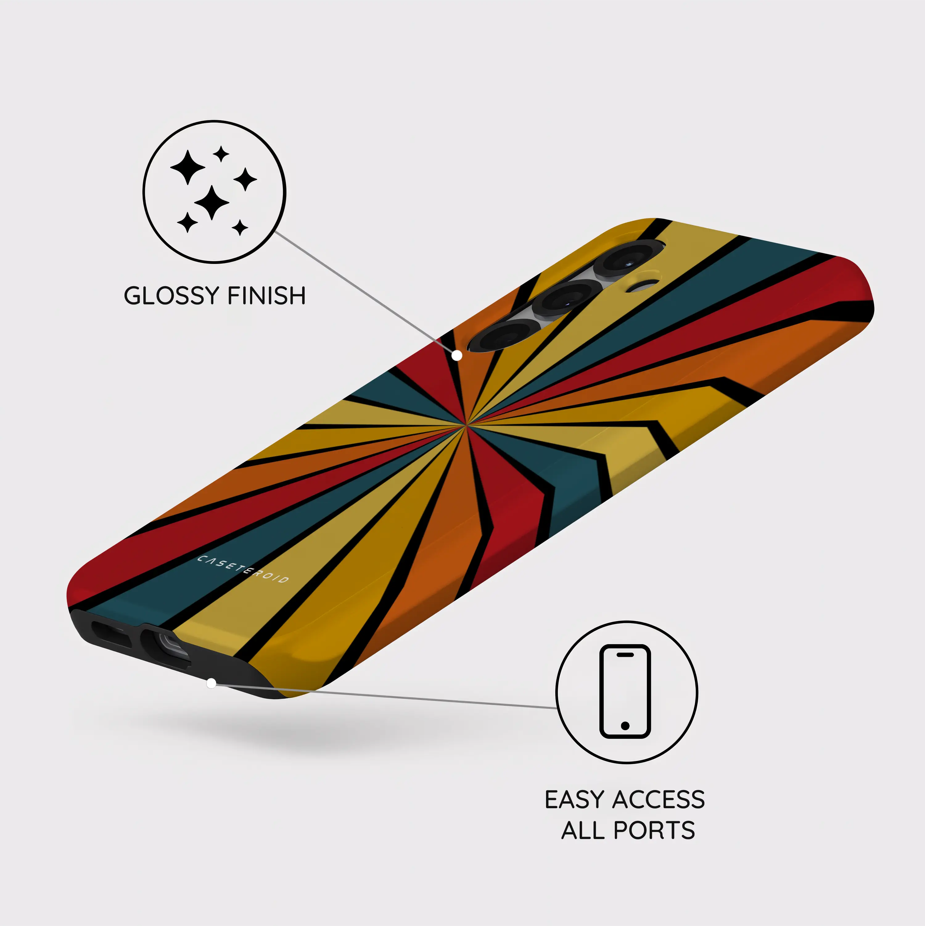 Kaleido Strokes - Samsung Galaxy S25 Case