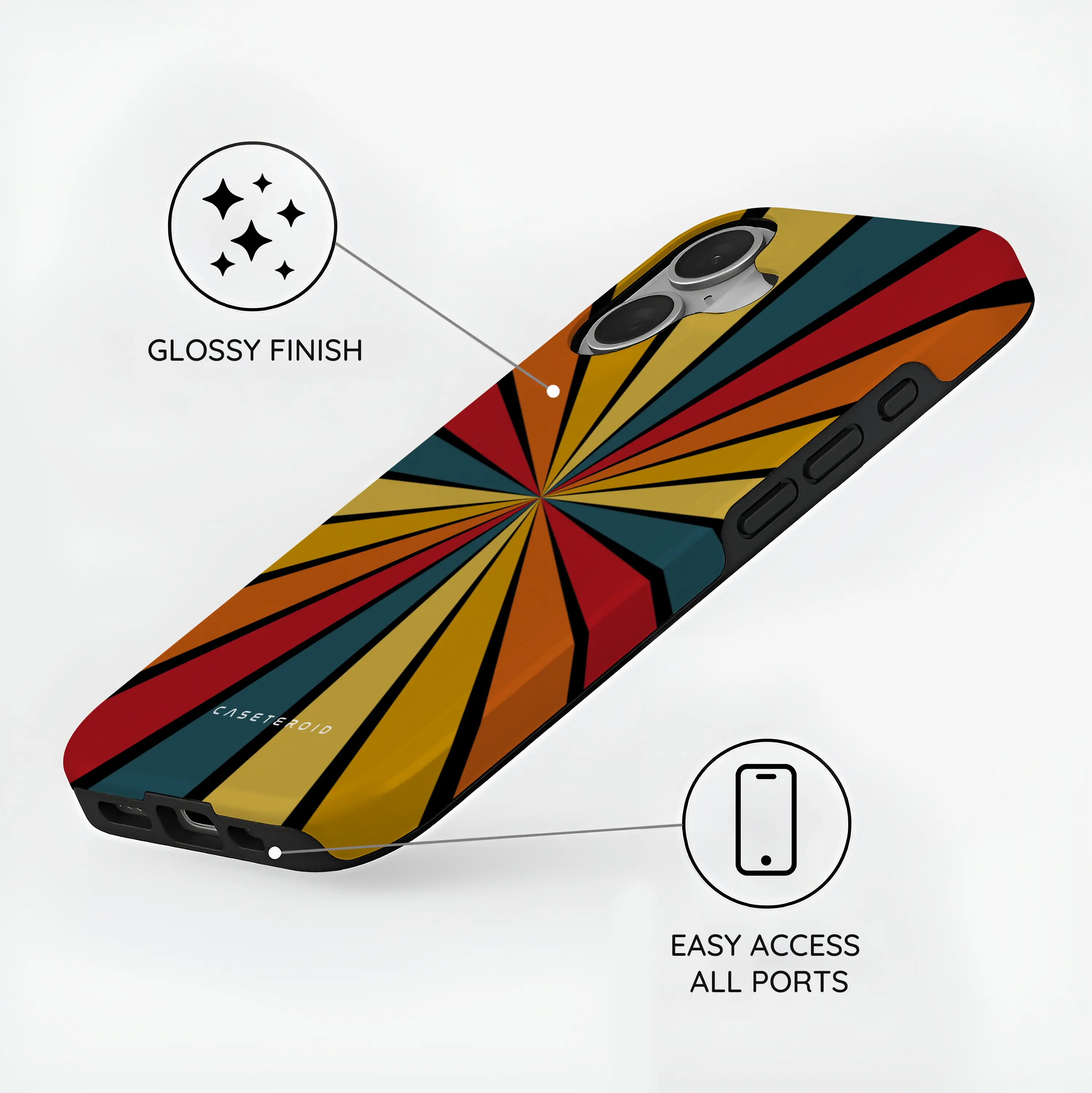 Kaleido Strokes - iPhone 16 Case