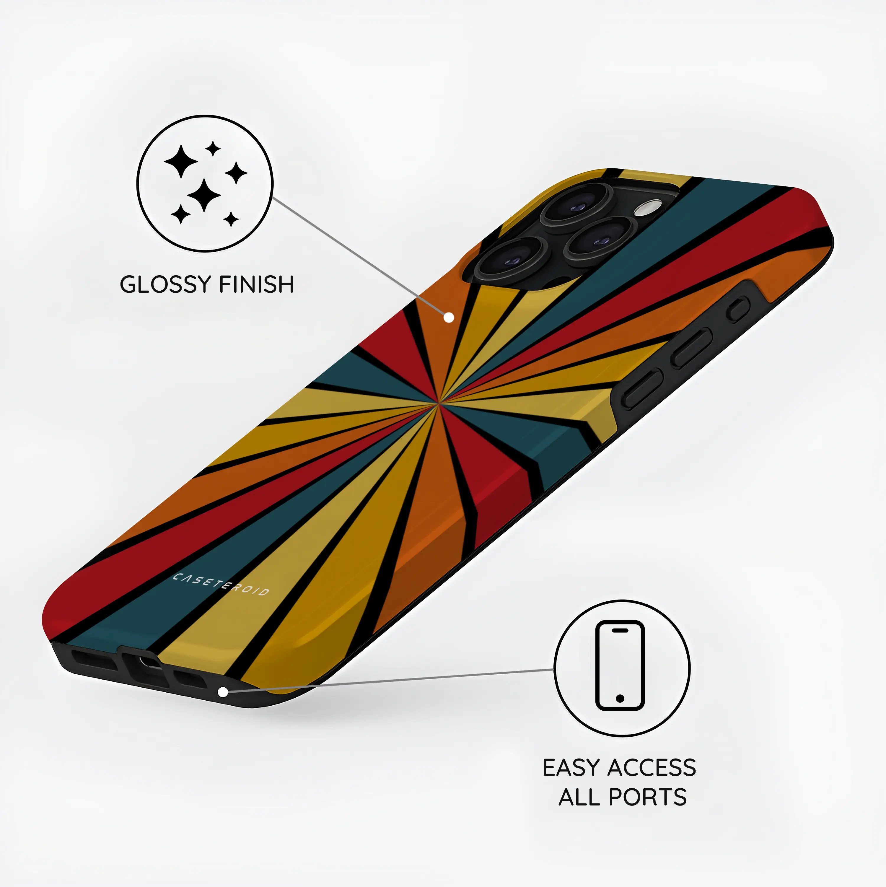 Kaleido Strokes - iPhone 15 Pro Max Case