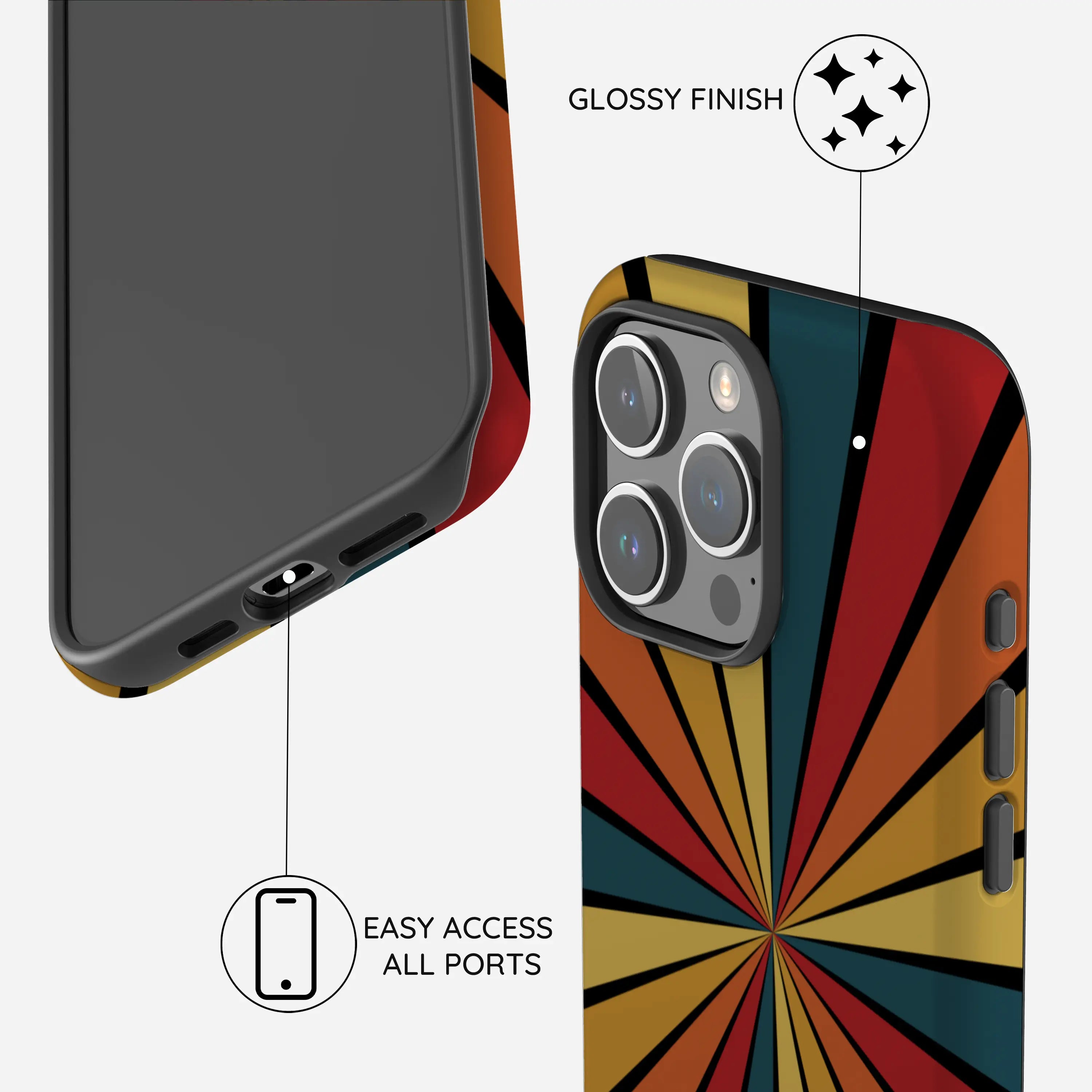Kaleido Strokes - iPhone 15 Pro Case