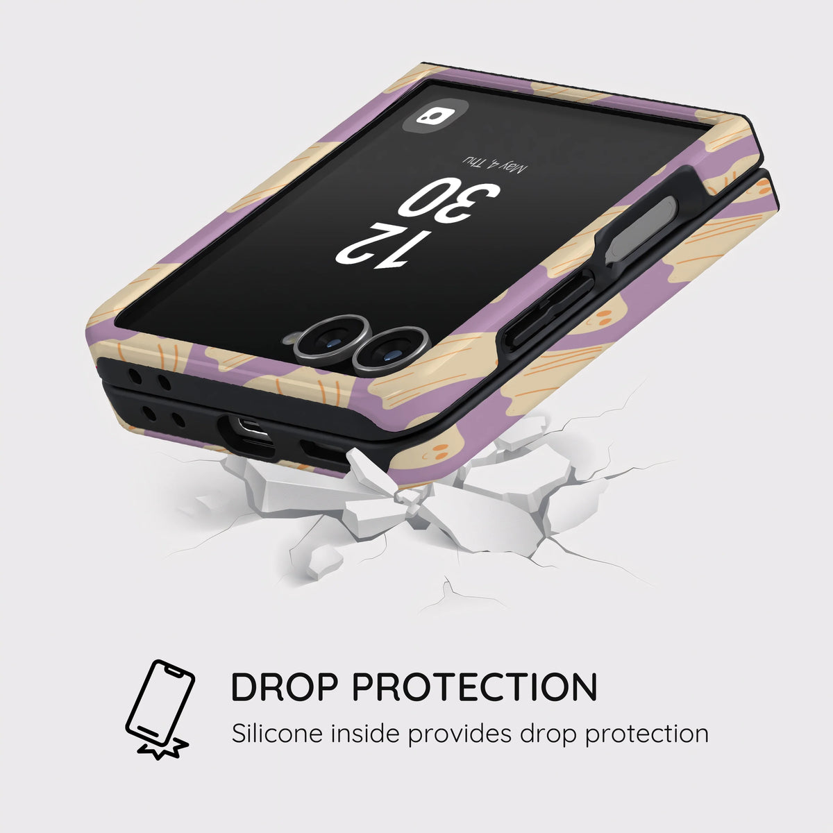 Lilac Ghostie - Samsung Galaxy Z Flip 8 Case