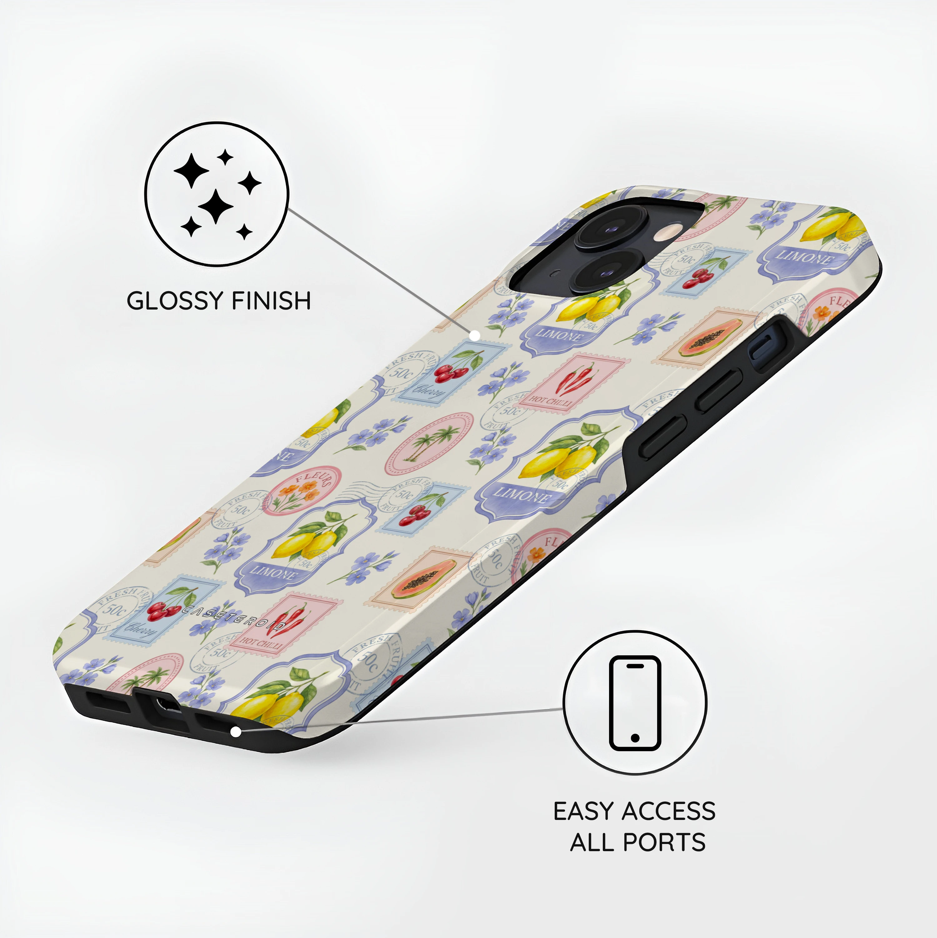 Market Stamps - iPhone 13 Mini Case