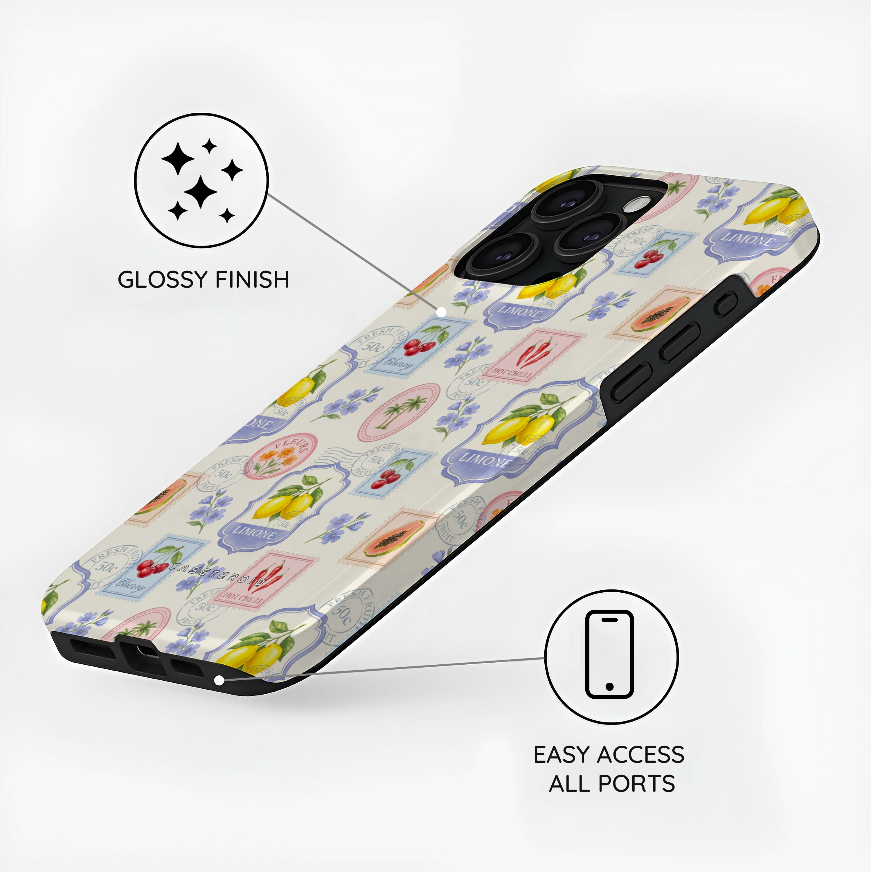Market Stamps - iPhone 15 Pro Case