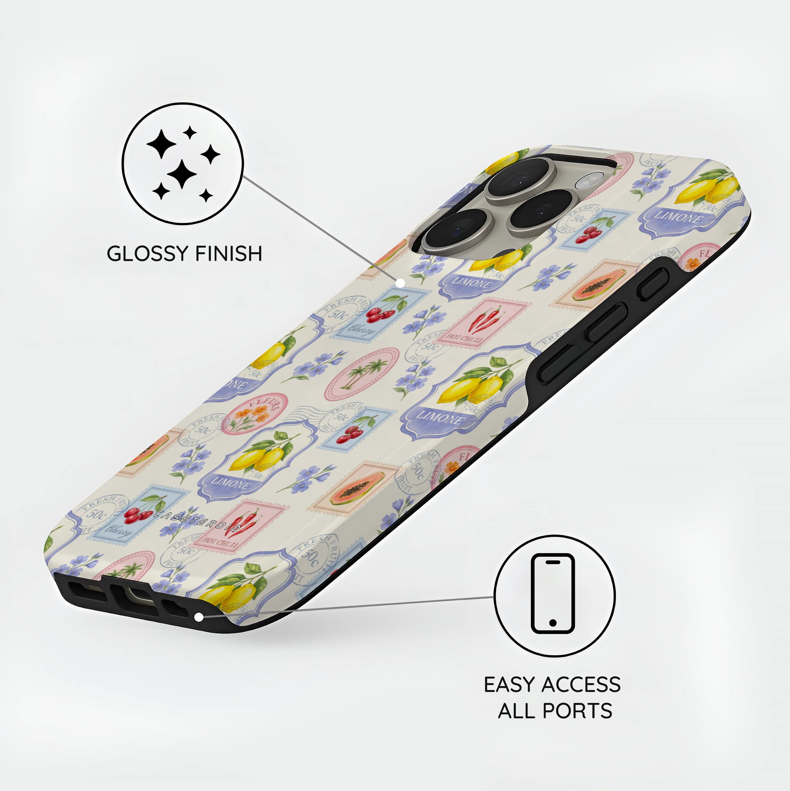 Market Stamps - iPhone 16 Pro Case