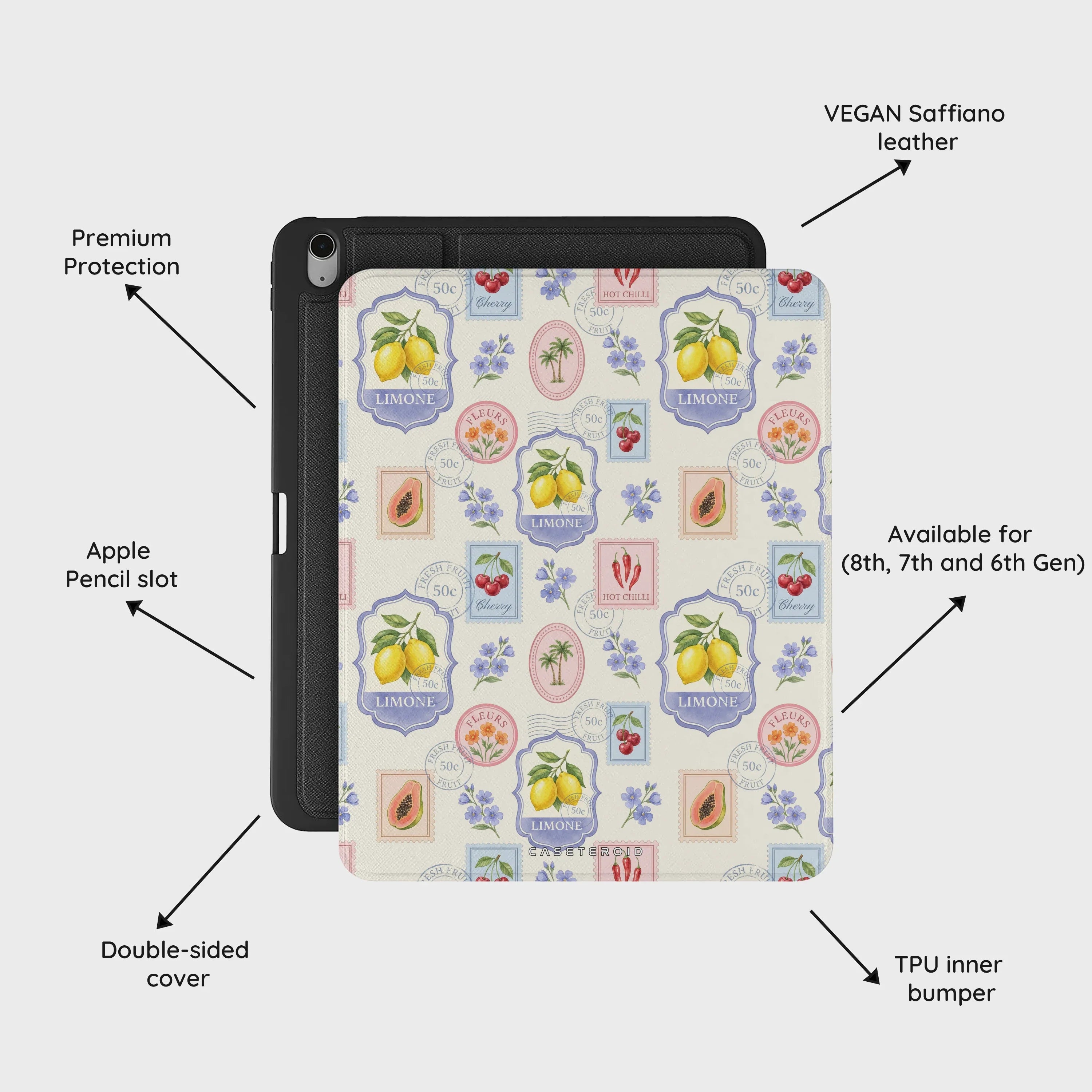 Market Stamps - iPad Air 13 (8th/7th/6th Gen) Case
