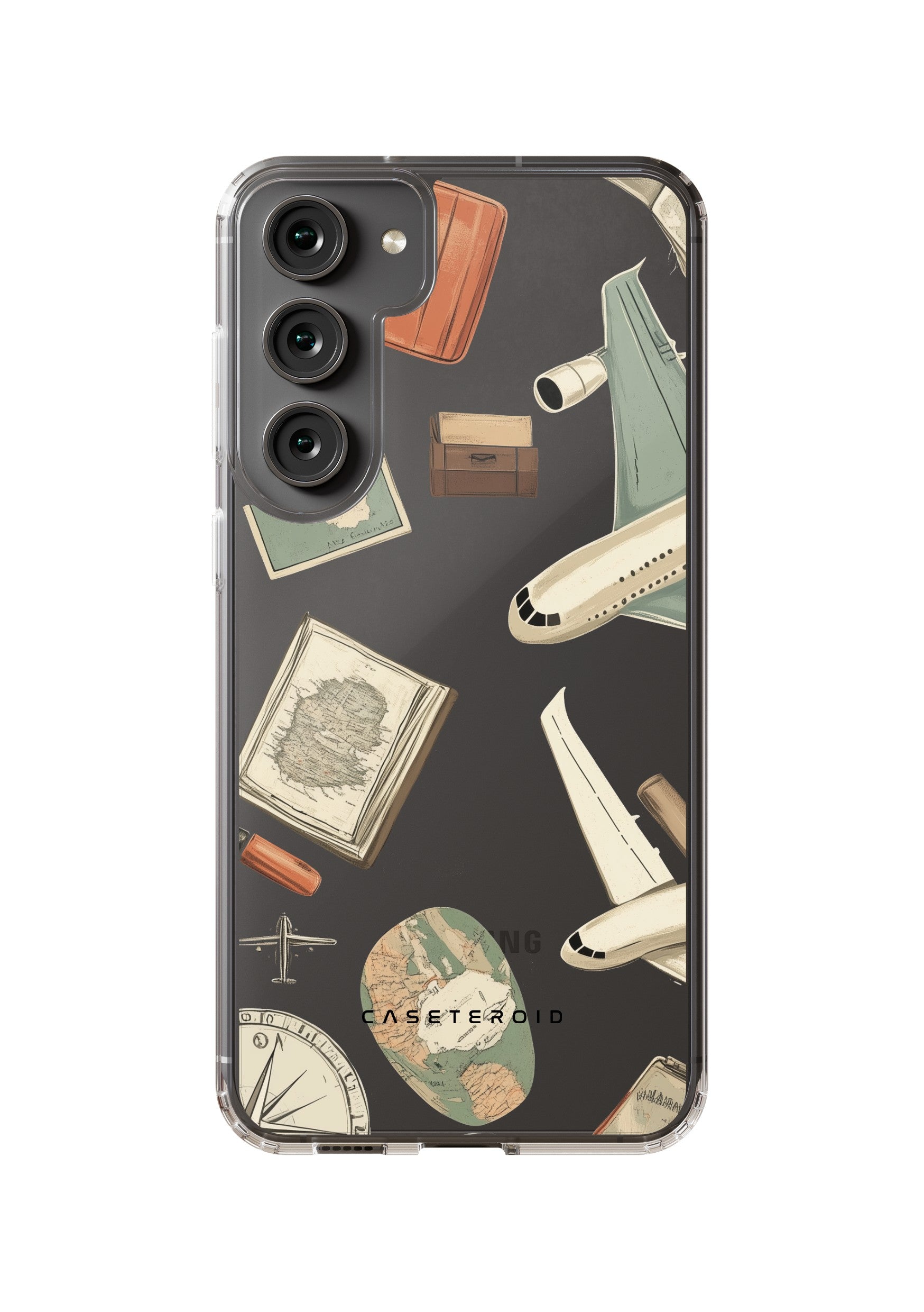 Samsung Clear Case - Timeless Traveler - CASETEROID