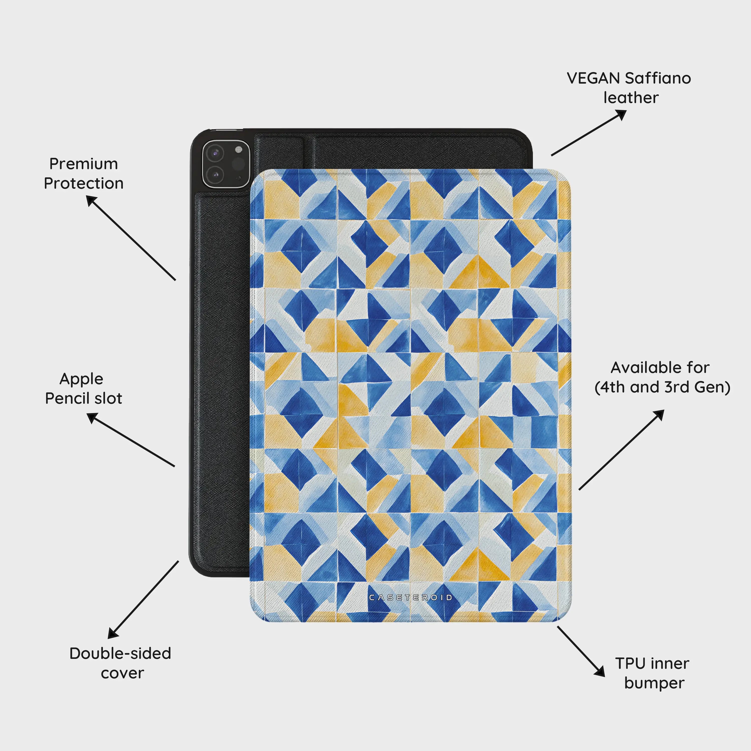 Mediterranean Mosaic - iPad Pro 12.9 (4th/3rd Gen) Case