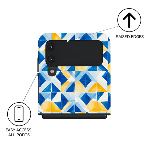 Mediterranean Mosaic - Samsung Galaxy Z Flip 4 Case