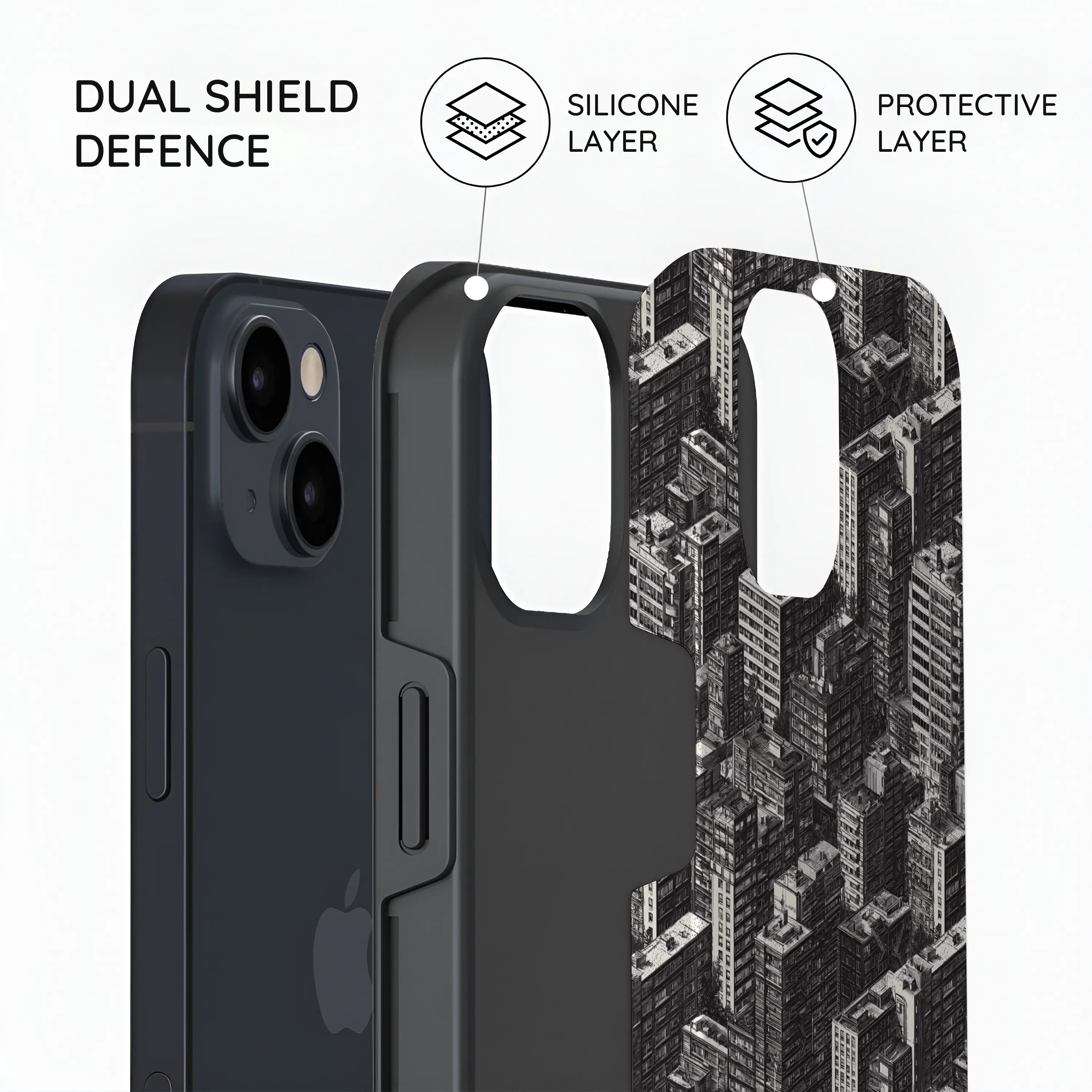 Metropolis Ink - iPhone 15 Case