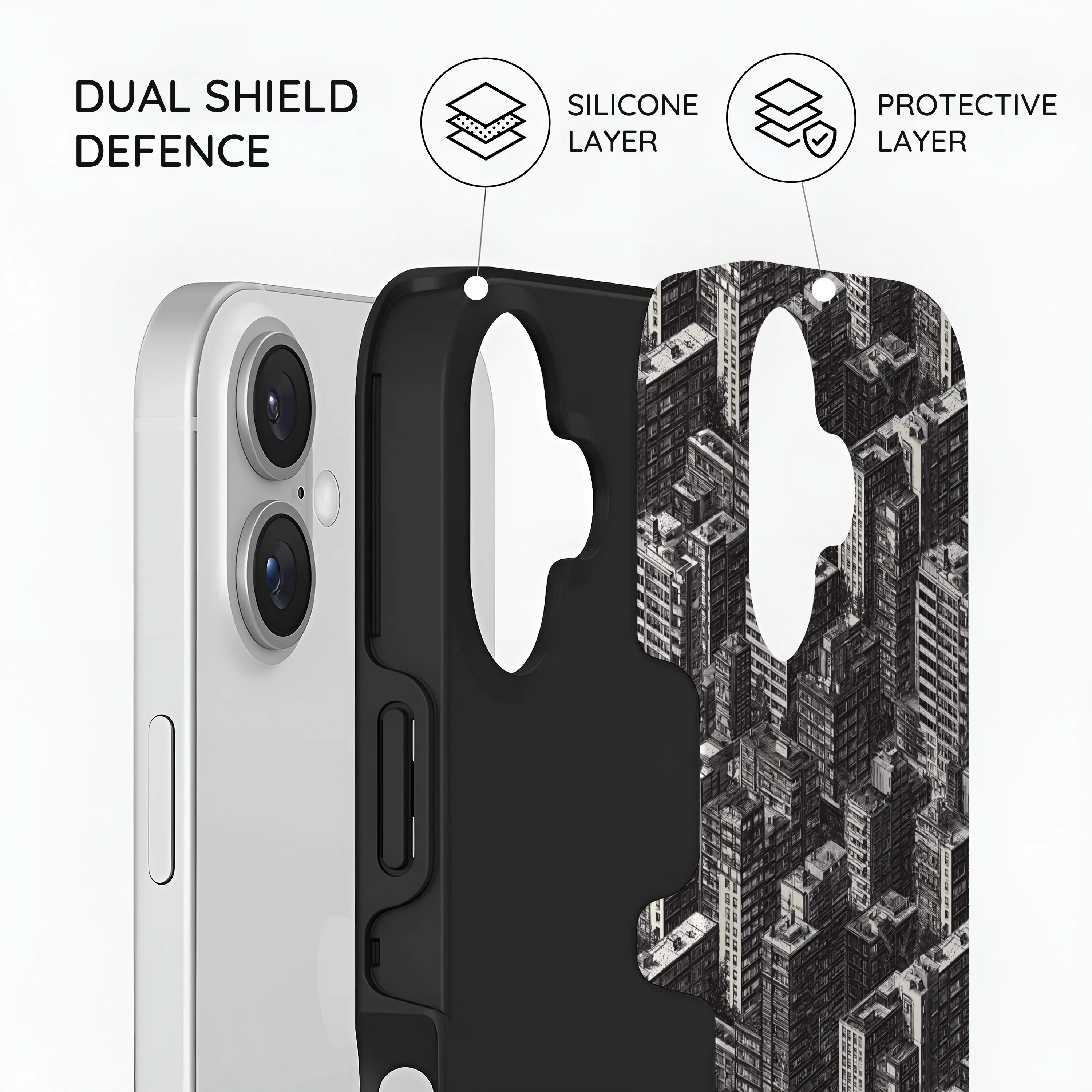 Metropolis Ink - iPhone 16 Case