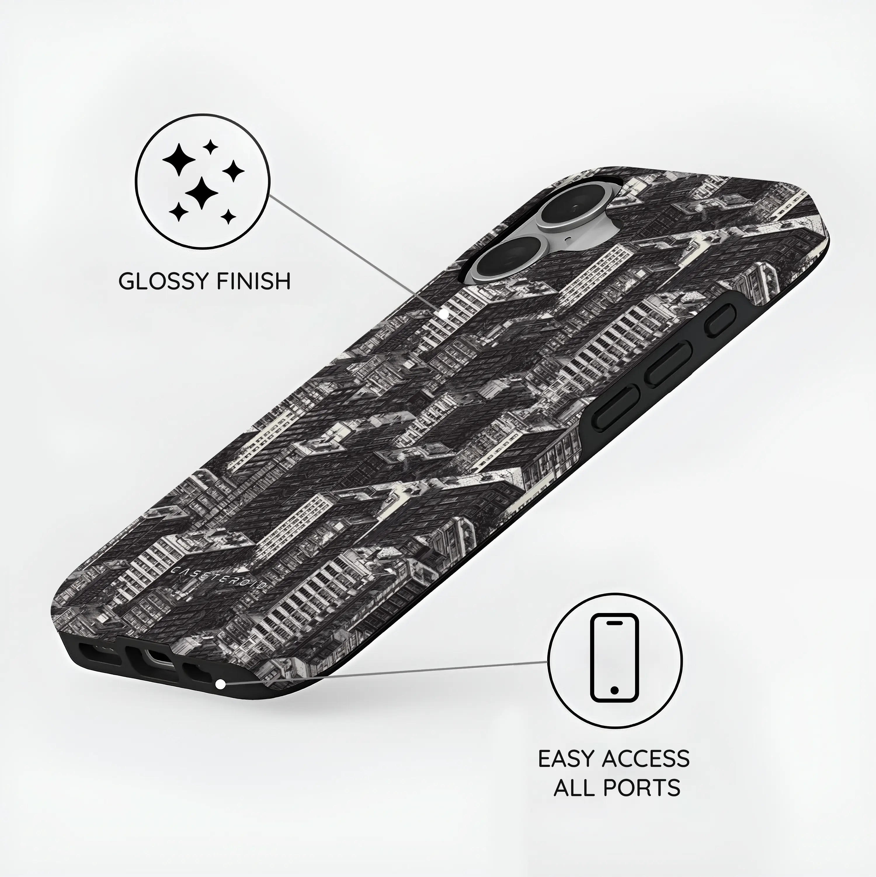 Metropolis Ink - iPhone 16 Case