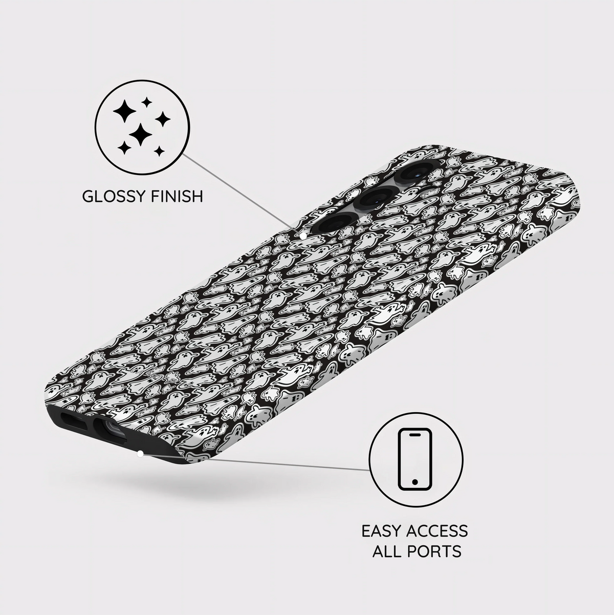 Monochrome Mayhem - Samsung Galaxy S25 Case