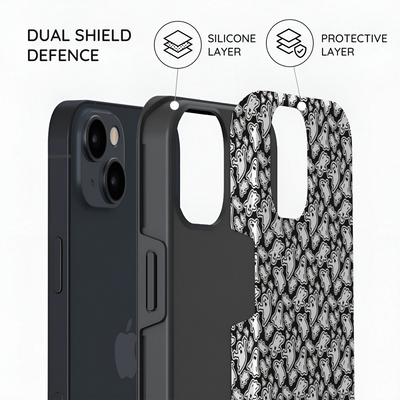 Monochrome Mayhem - iPhone 13 Mini Case