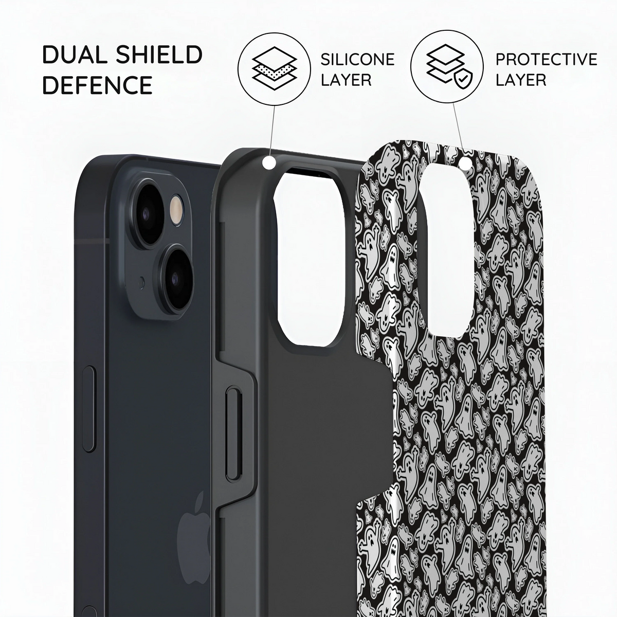 Monochrome Mayhem - iPhone 14 Case