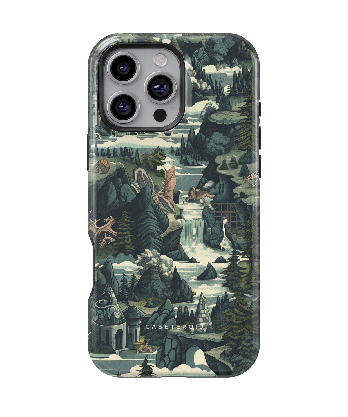 iPhone Tough Case with MagSafe - Mythical Kingdom Tapestry - CASETEROID