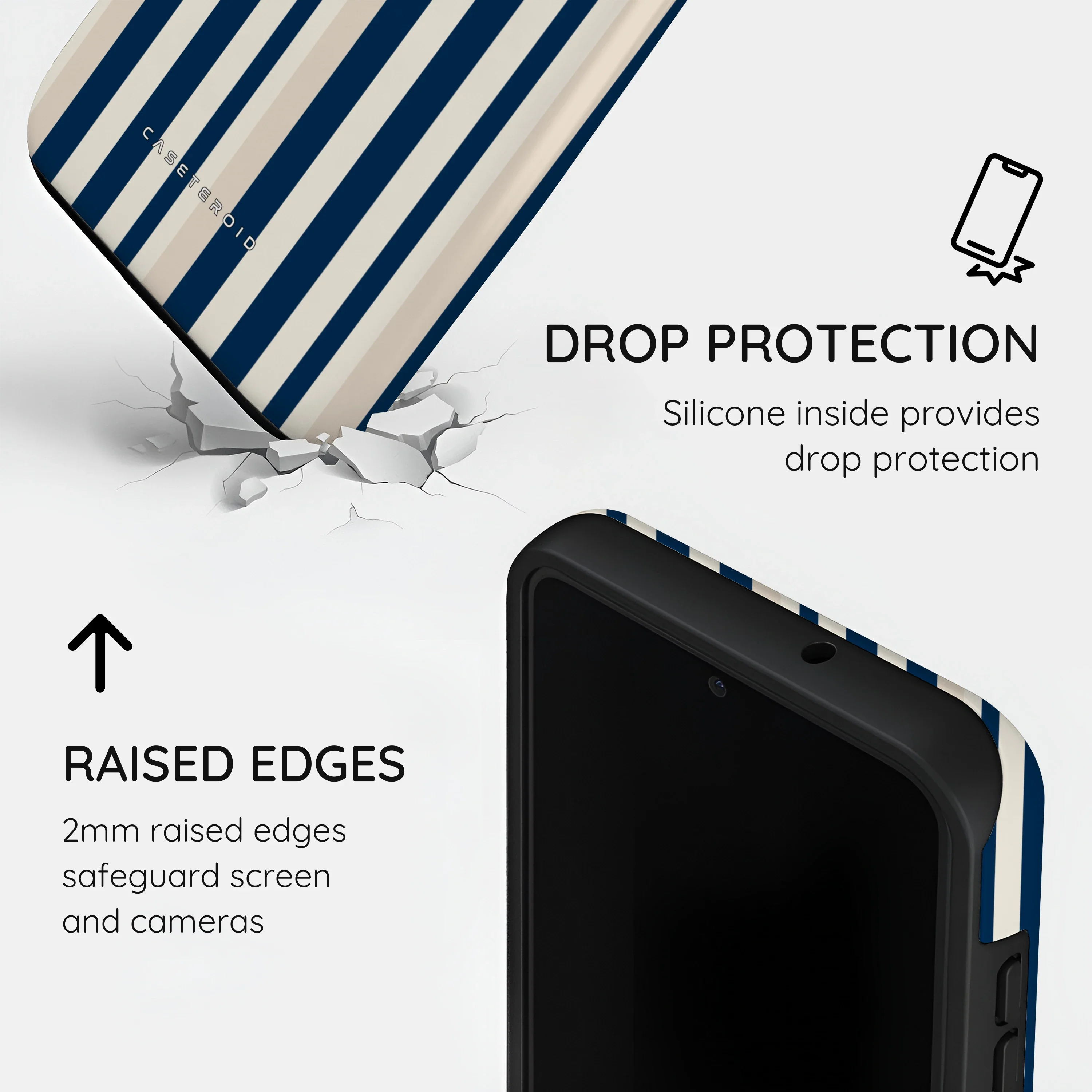 Navy Stripes - Samsung Galaxy S23 Case