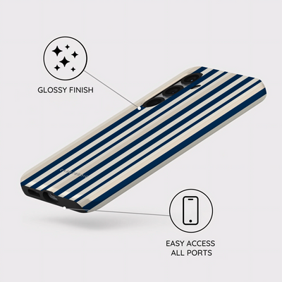 Navy Stripes - Samsung Galaxy S25 Case