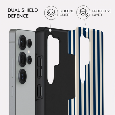 Navy Stripes - Samsung Galaxy S25 Ultra Case