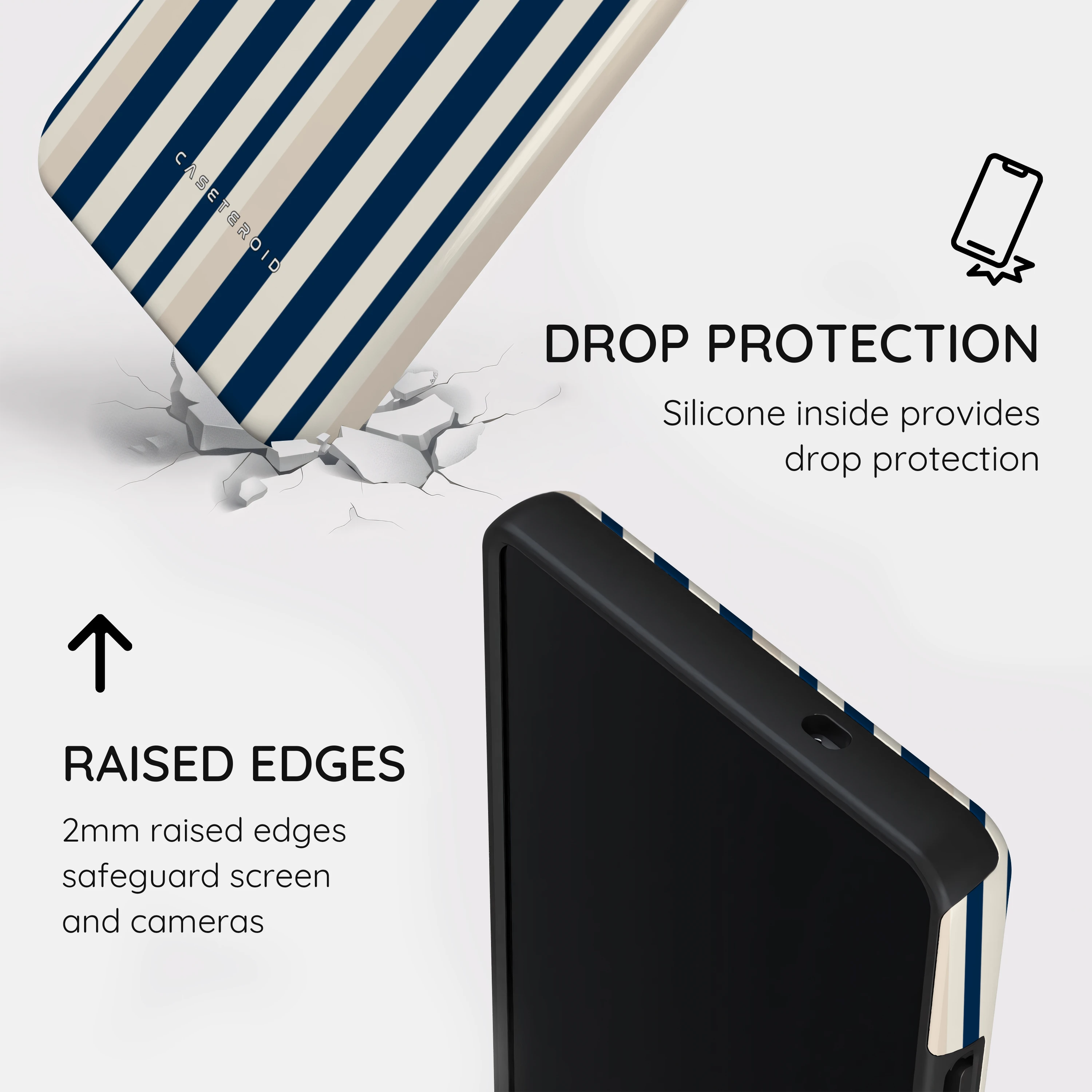 Navy Stripes - Samsung Galaxy S25 Ultra Case