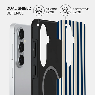 Navy Stripes - Samsung Galaxy S26 Case