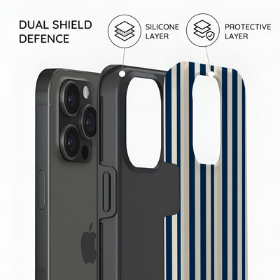 Navy Stripes - iPhone 15 Pro Case