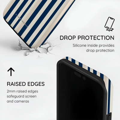 Navy Stripes - iPhone 15 Pro Case