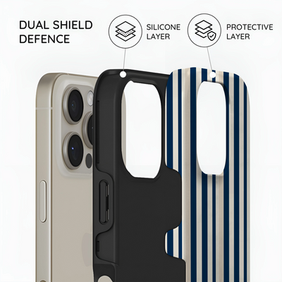 Navy Stripes - iPhone 16 Pro Case