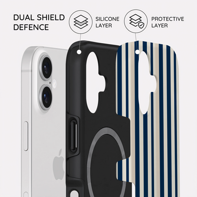 Navy Stripes - iPhone 17 Case