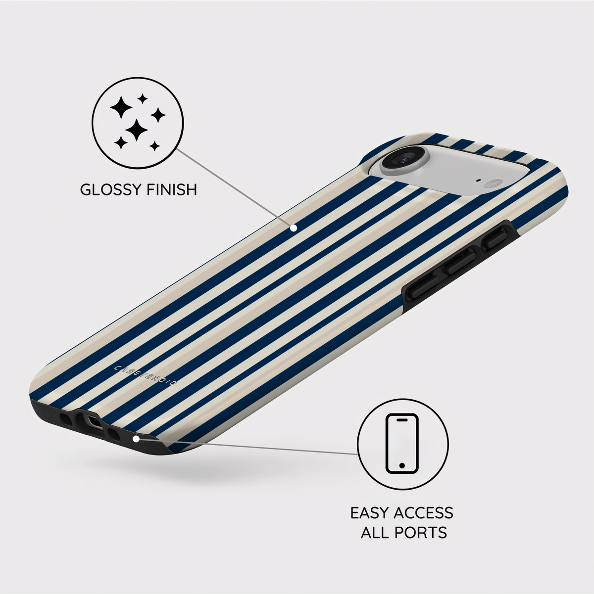 Navy Stripes - iPhone Air Case