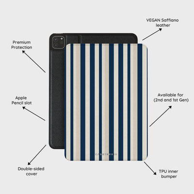 Navy Stripes - iPad Pro 11 (2nd/1st Gen) Case