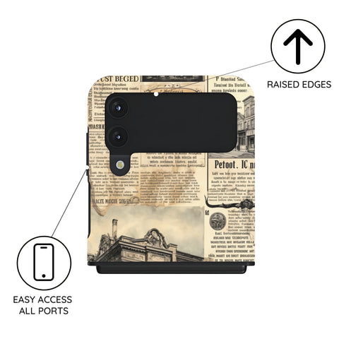 NewsBlend Impress - Samsung Galaxy Z Flip 4 Case