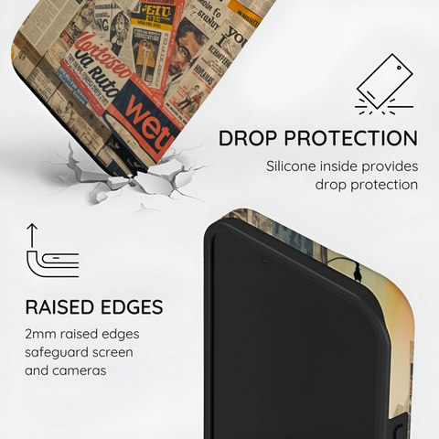 Newsprint Chronicles - iPhone 14 Plus Case